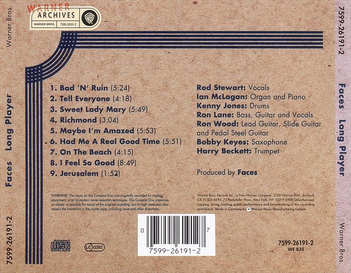 CD BACK COVER - CD BACK COVER - FACES - Long Player.bmp